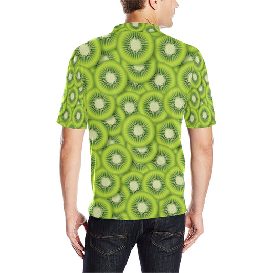 Kiwi Pattern Print Design KW01 Men Polo Shirt
