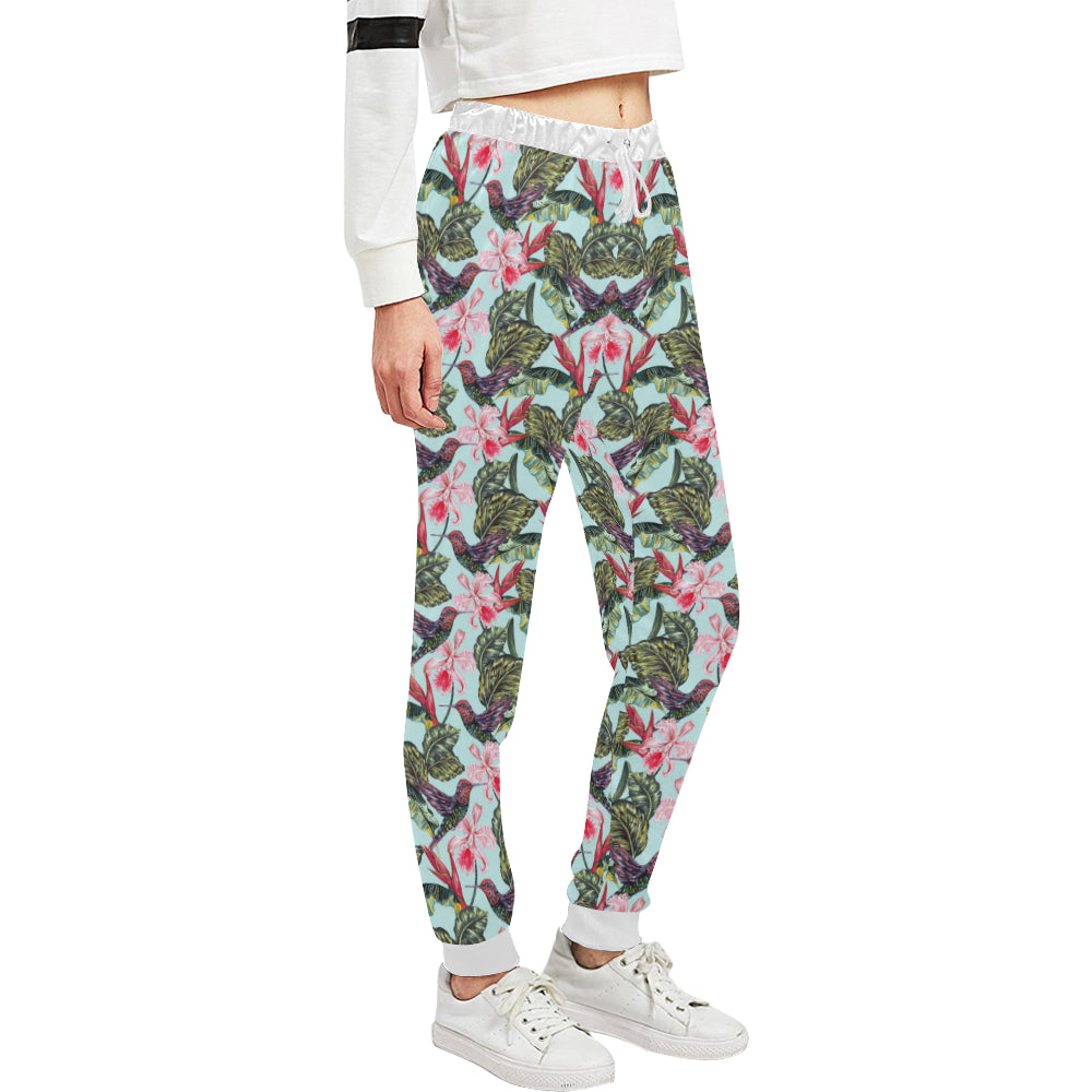 Hummingbird Cute Themed Print Unisex Sweatpants