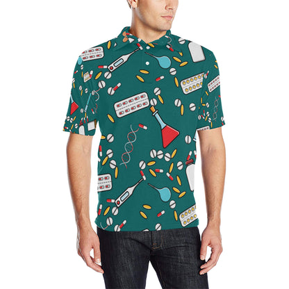 Nurse Pattern Print Design A05 Men Polo Shirt
