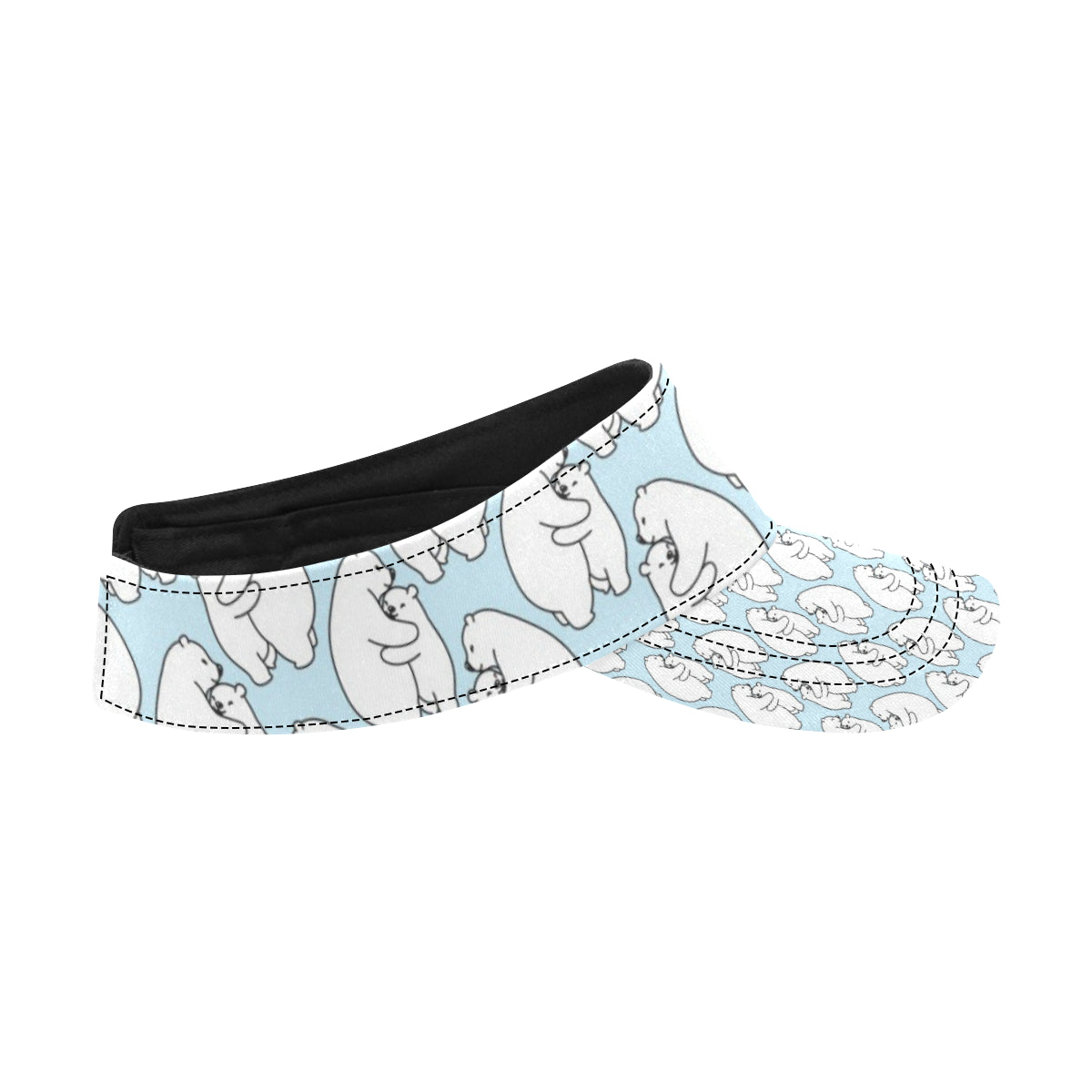 Polar Bear Pattern Print Design PB08 Unisex Sun Visor
