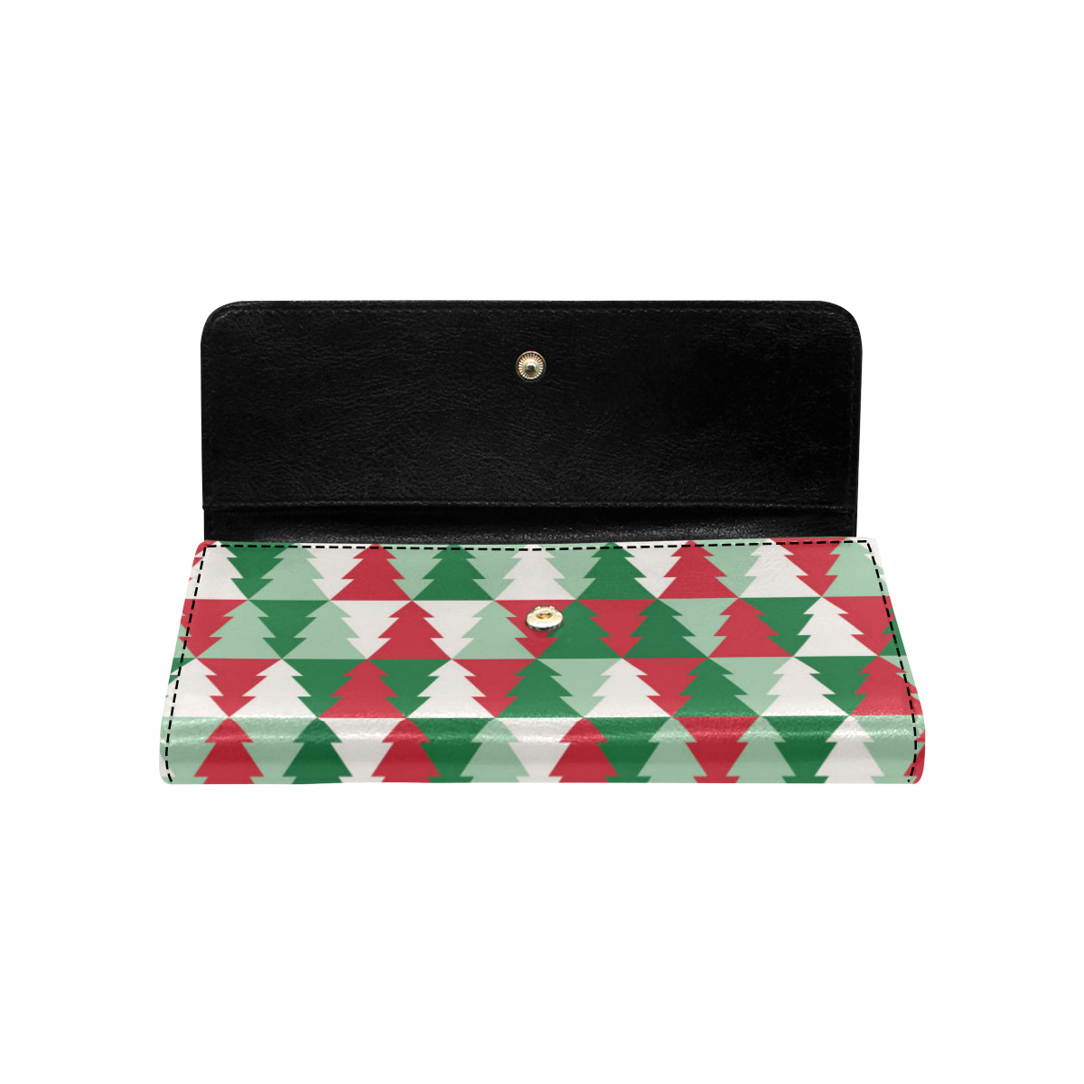 Christmas Tree Pattern Print Design 01 Women's Trifold Wallet