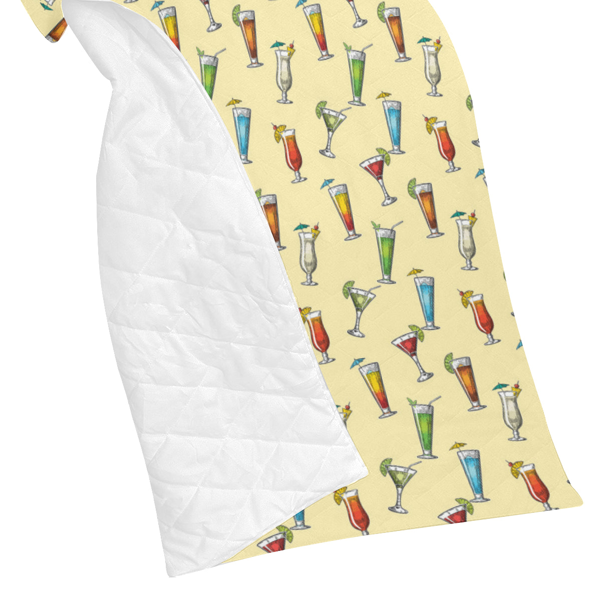 Cocktail Pattern Print Design 02 Premium Quilt