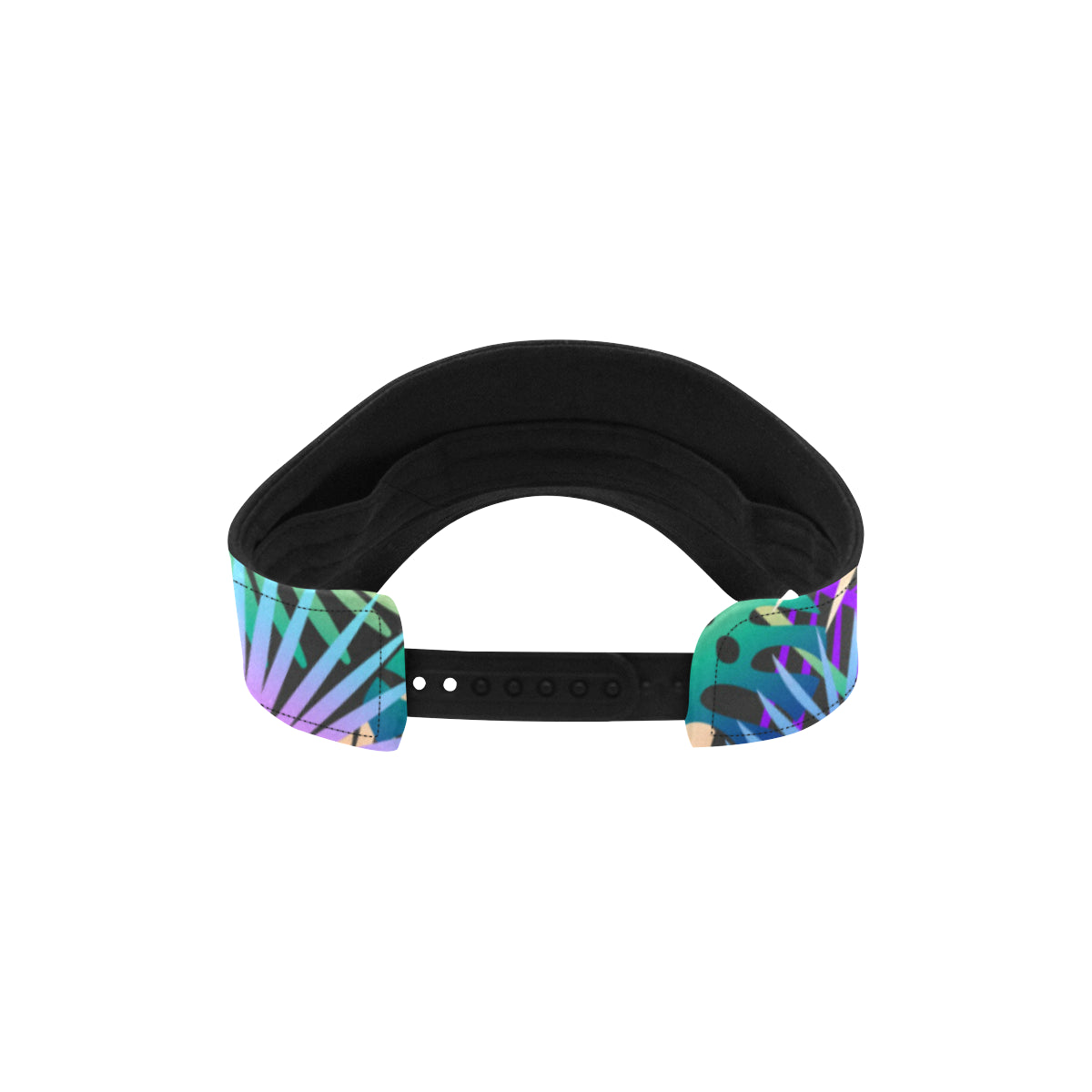Neon Flower Tropical Palm Leaves Unisex Sun Visor