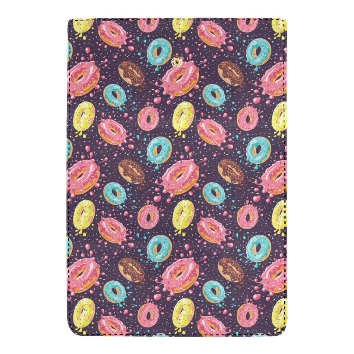 Donut Pattern Print Design DN03 Women's Trifold Wallet