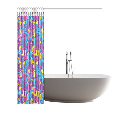 Psychedelic Mushroom Pattern Print Design A03 Shower Curtain
