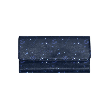 Cancer Zodiac Pattern Print Design 05 Women's Trifold Wallet