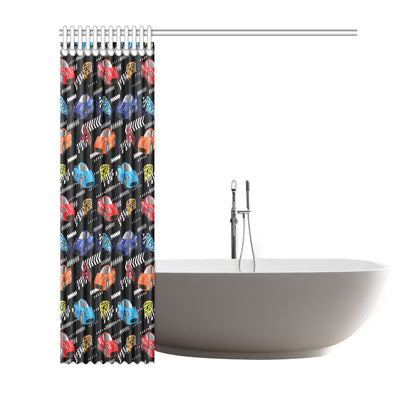 Racing Pattern Print Design A05 Shower Curtain