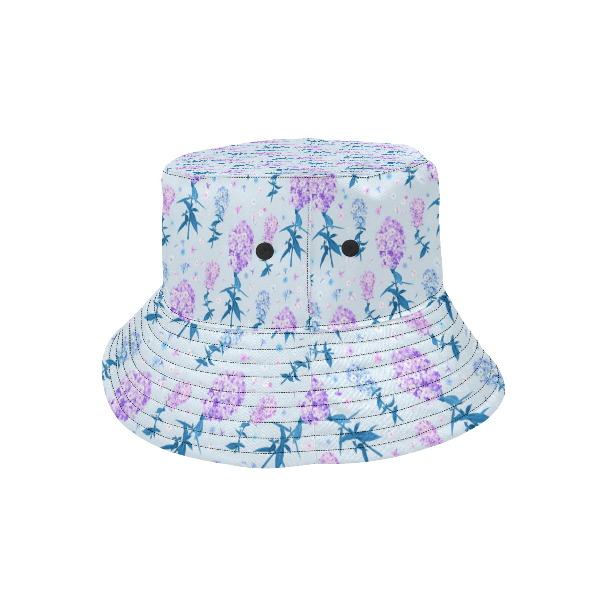 Lilac Pattern Print Design LI05 Unisex Bucket Hat