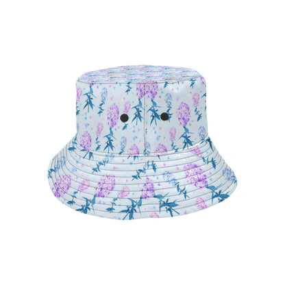 Lilac Pattern Print Design LI05 Unisex Bucket Hat