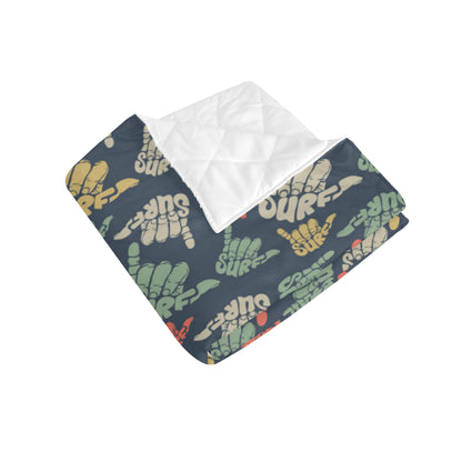 Surf Hand sign Premium Quilt