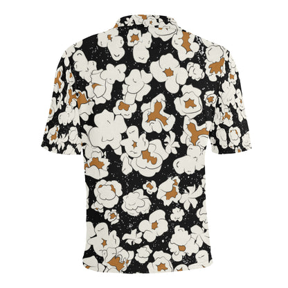 Popcorn Pattern Print Design A02 Men Polo Shirt