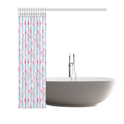 Orchid Pink Pattern Print Design OR01 Shower Curtain