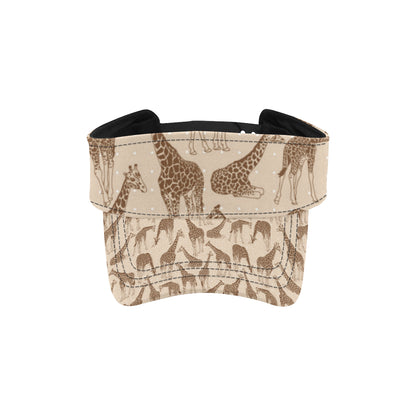Giraffe Pattern Design Print Unisex Sun Visor
