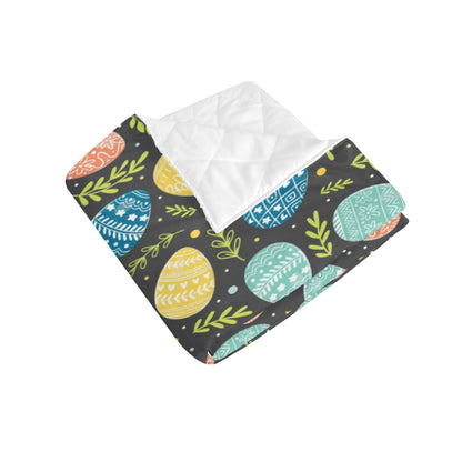 Easter Eggs Pattern Print Design RB01 Premium Quilt