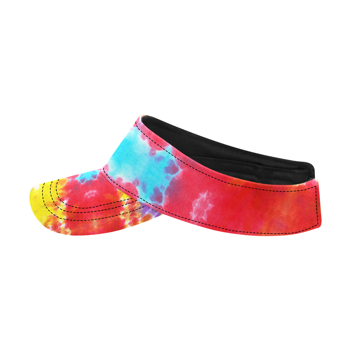 Tie Dye Rainbow Themed Print Unisex Sun Visor