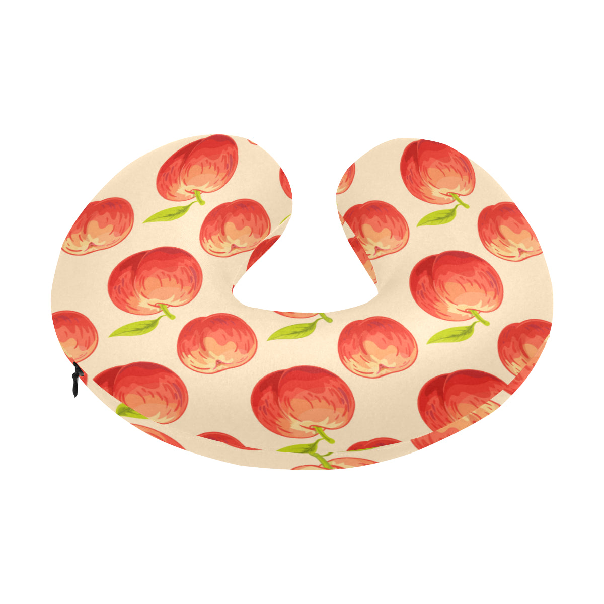 Peach Pattern Print Design A03 U-Shaped Travel Neck Pillow
