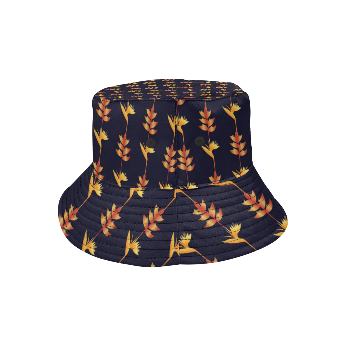 Heliconia Pattern Print Design HL06 Unisex Bucket Hat