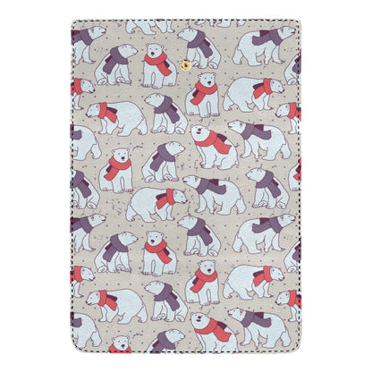 Polar Bear Pattern Print Design PB04 Women's Trifold Wallet