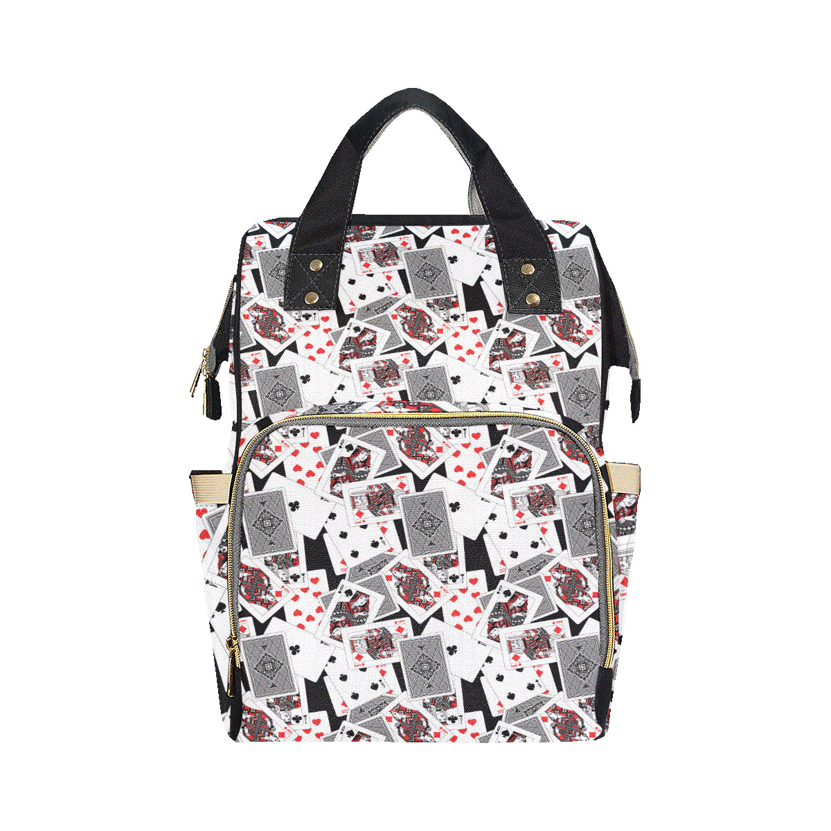 Poker Cards Pattern Print Design A04 Diaper Bag Backpack
