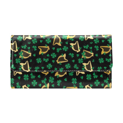 Harp Print Design LKS402 Women's Trifold Wallet