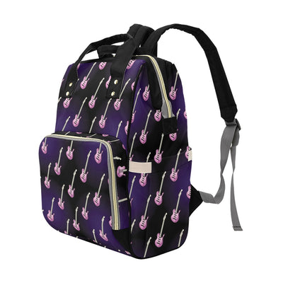 Electric Guitar Print Design LKS405 Diaper Bag Backpack