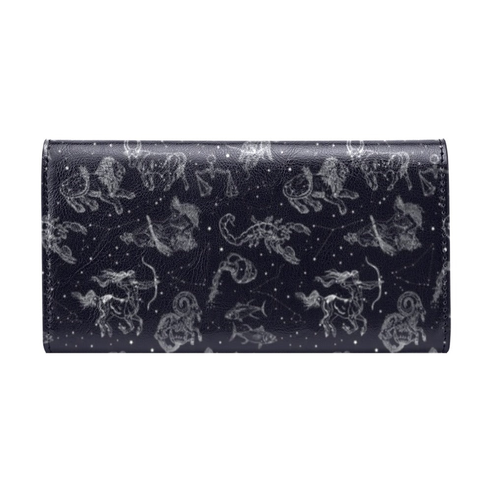 Zodiac Print Design LKS304 Women's Trifold Wallet