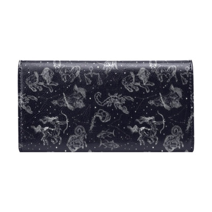 Zodiac Print Design LKS304 Women's Trifold Wallet