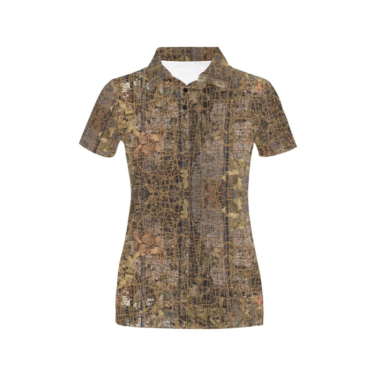 Camouflage Realtree Pattern Print Design 01 Women's Polo Shirt