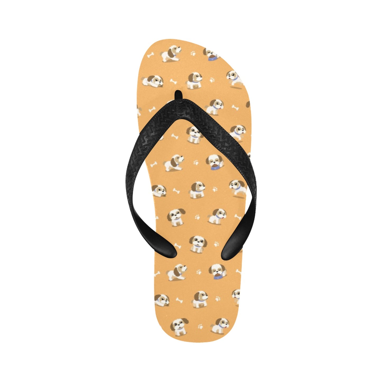 Shih Tzu Print Design LKS304 Flip Flops