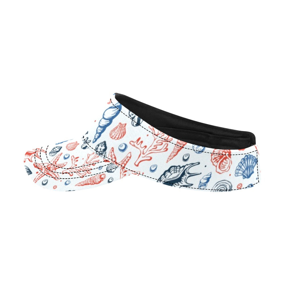 Seashell Print Design LKS307 Unisex Sun Visor