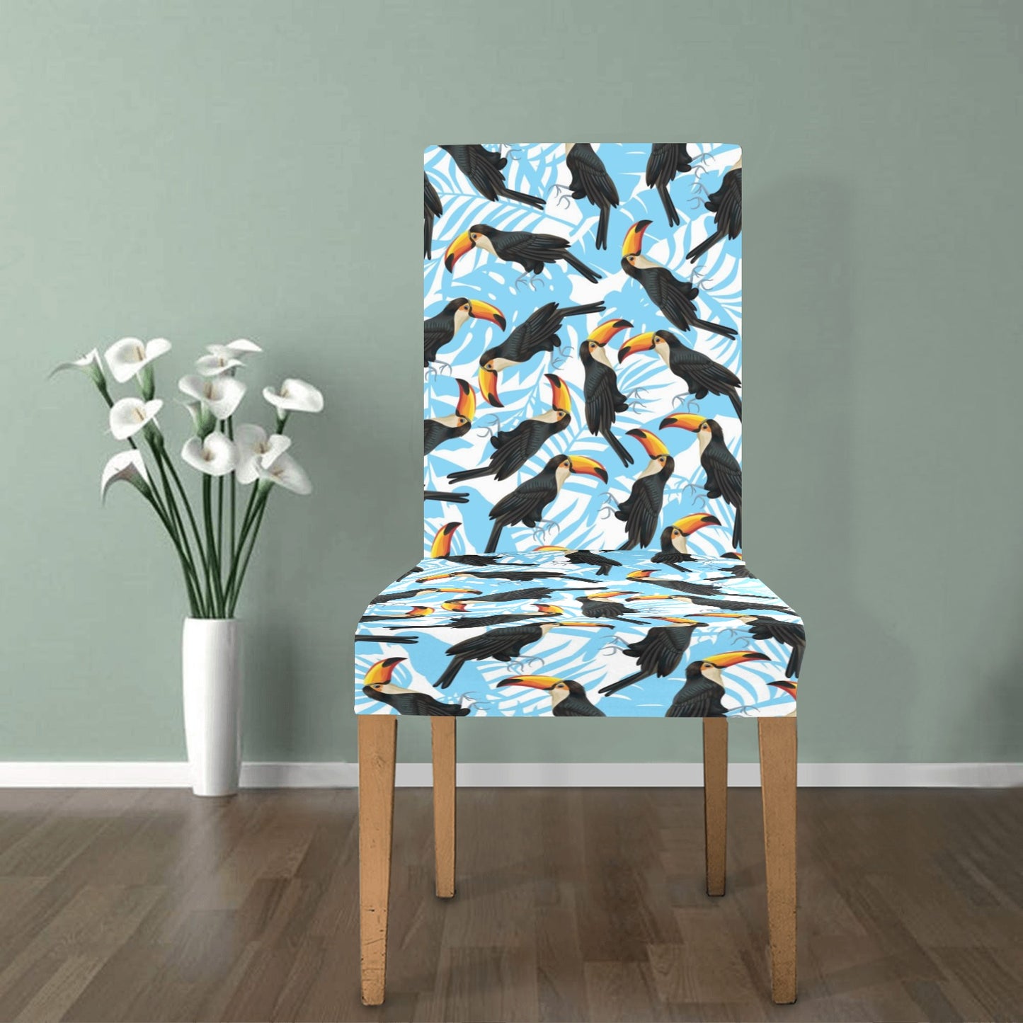 Toucan Print Design LKS303 Dining Chair Slipcover