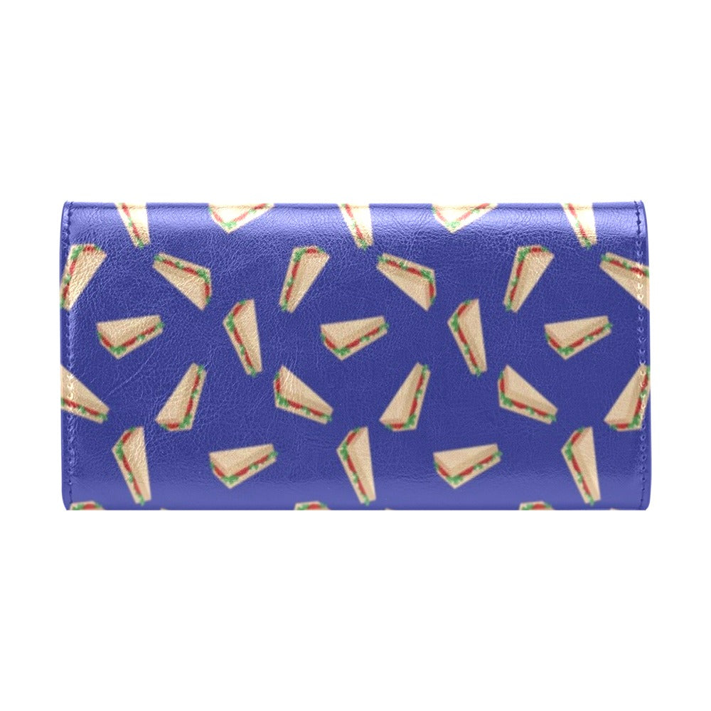 Sandwich Print Design LKS303 Women's Trifold Wallet