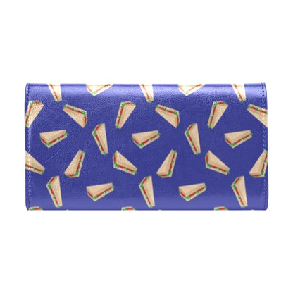 Sandwich Print Design LKS303 Women's Trifold Wallet