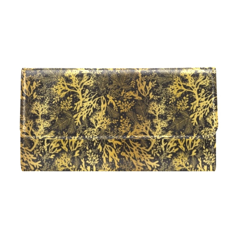 Seaweed Print Design LKS303 Women's Trifold Wallet