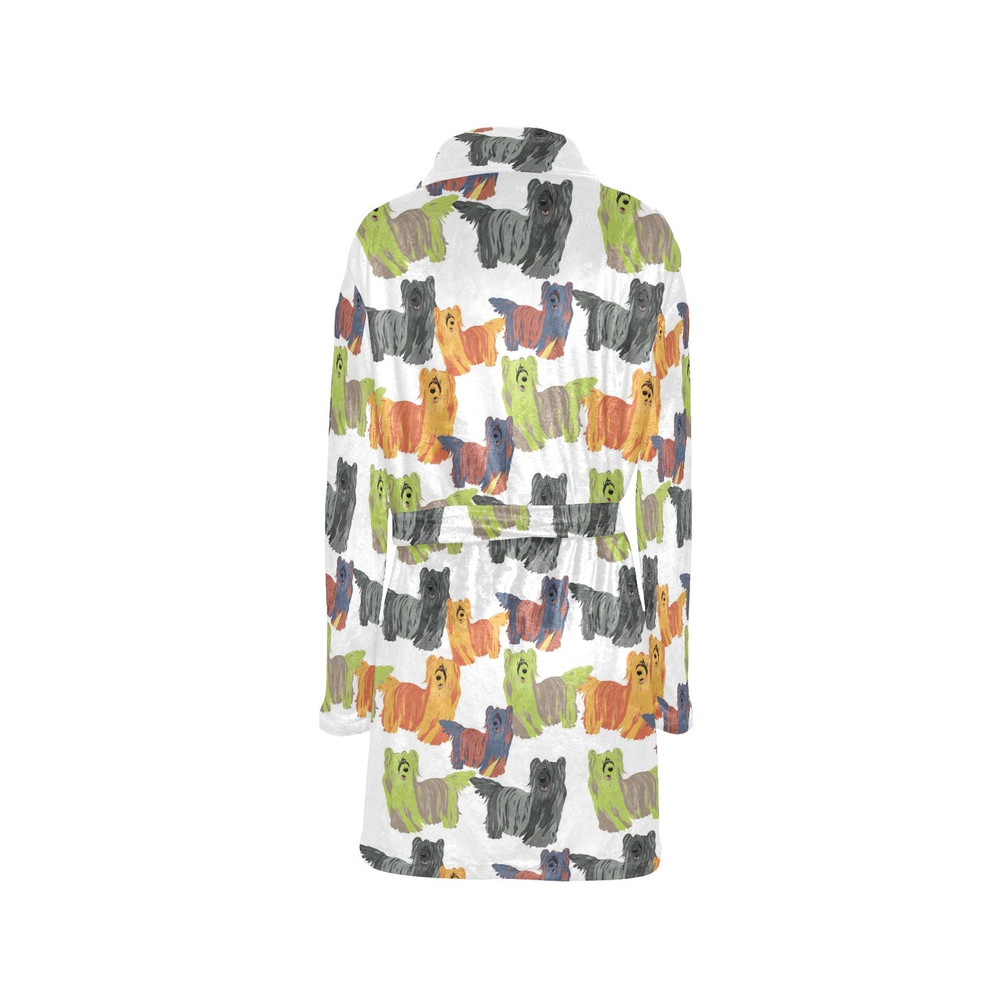 Skye Terriers Print Design LKS301 Women's Fleece Robe