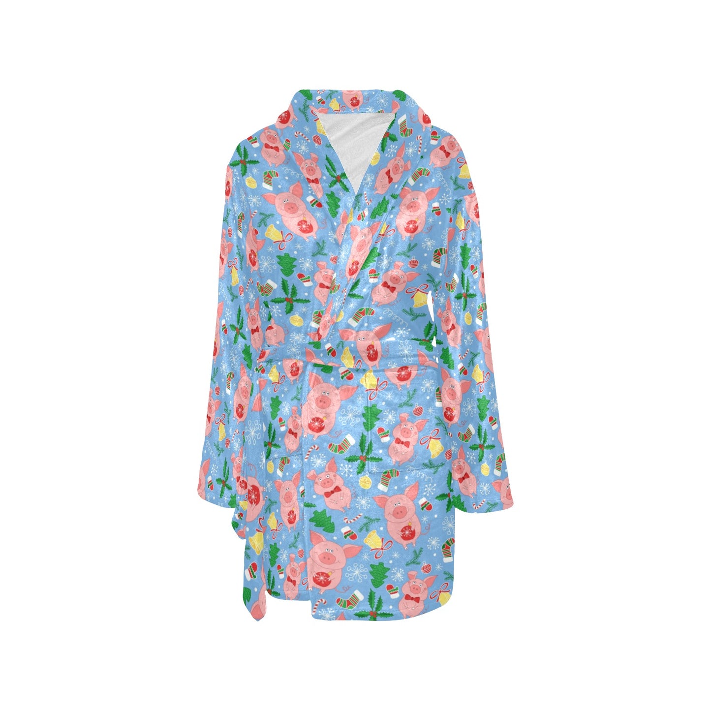 Pig Print Design LKS404 Women's Fleece Robe