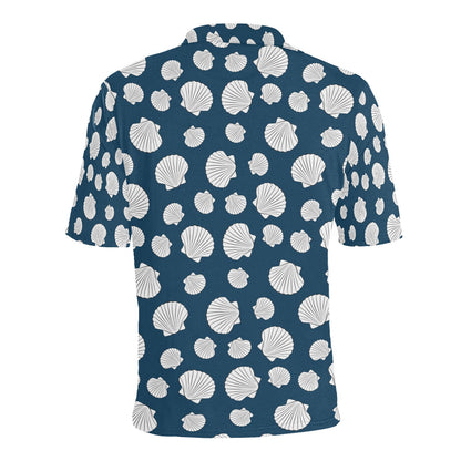 Seashell Print Design LKS3012 Men Polo Shirt