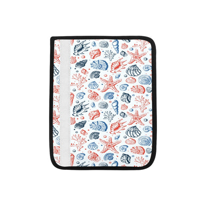 Seashell Print Design LKS307 Car Seat Belt Cover