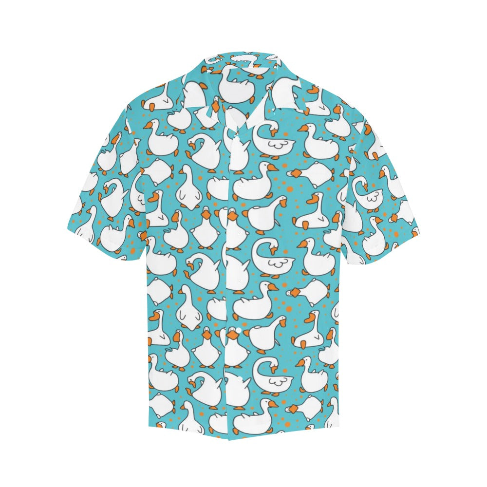 Goose Print Design LKS403 Men's Men's Hawaiian Shirt