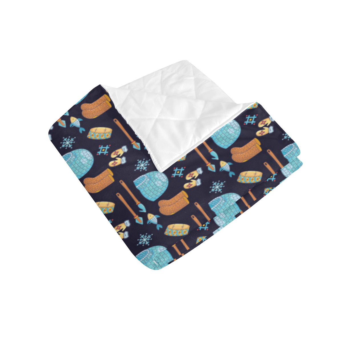 Eskimo Pattern Print Design 02 Premium Quilt
