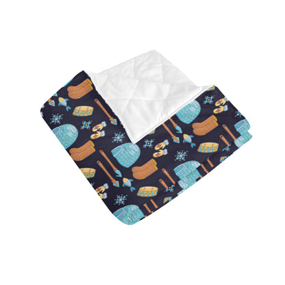Eskimo Pattern Print Design 02 Premium Quilt