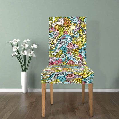 Hippie Print Design LKS301 Dining Chair Slipcover