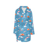 Skydiver Print Design LKS306 Women's Fleece Robe