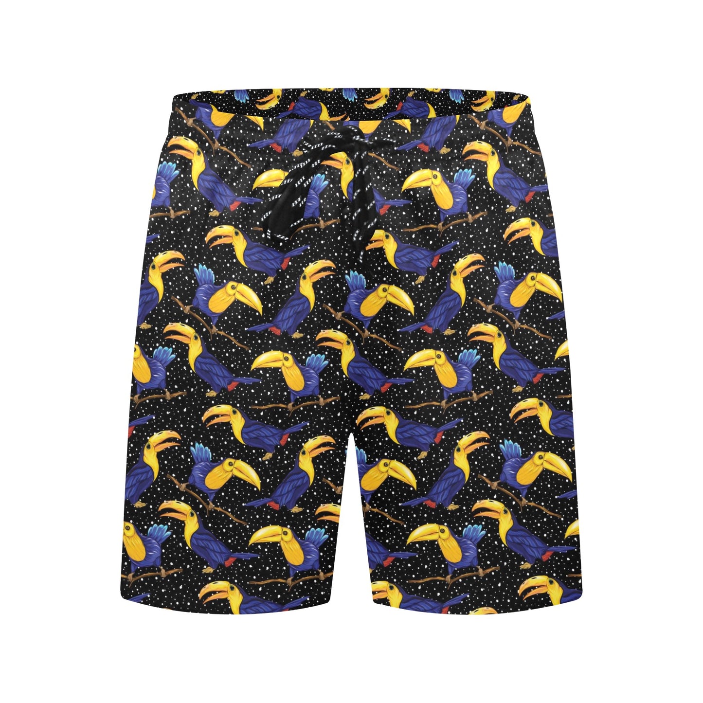 Toucan Print Design LKS307 Men's Swim Trunks Beach Shorts