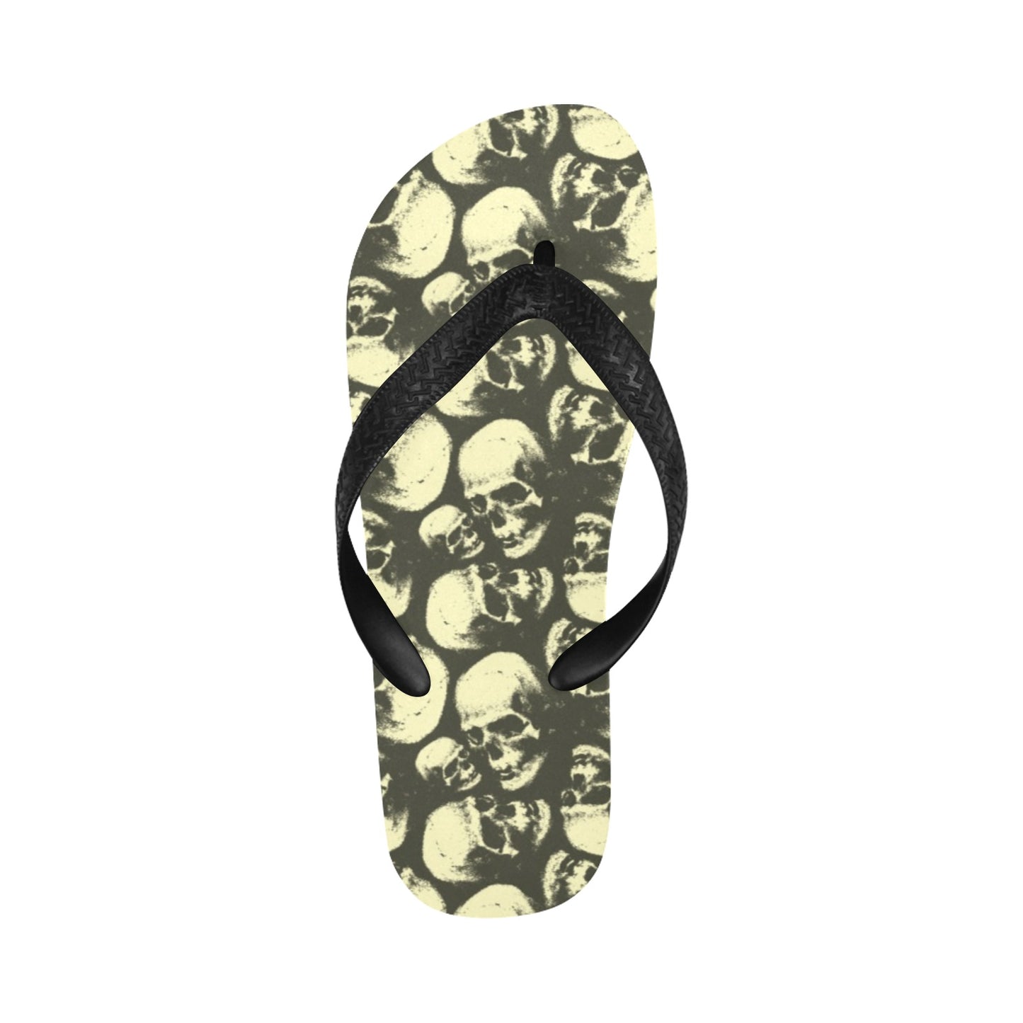 Skull Print Design LKS302 Flip Flops