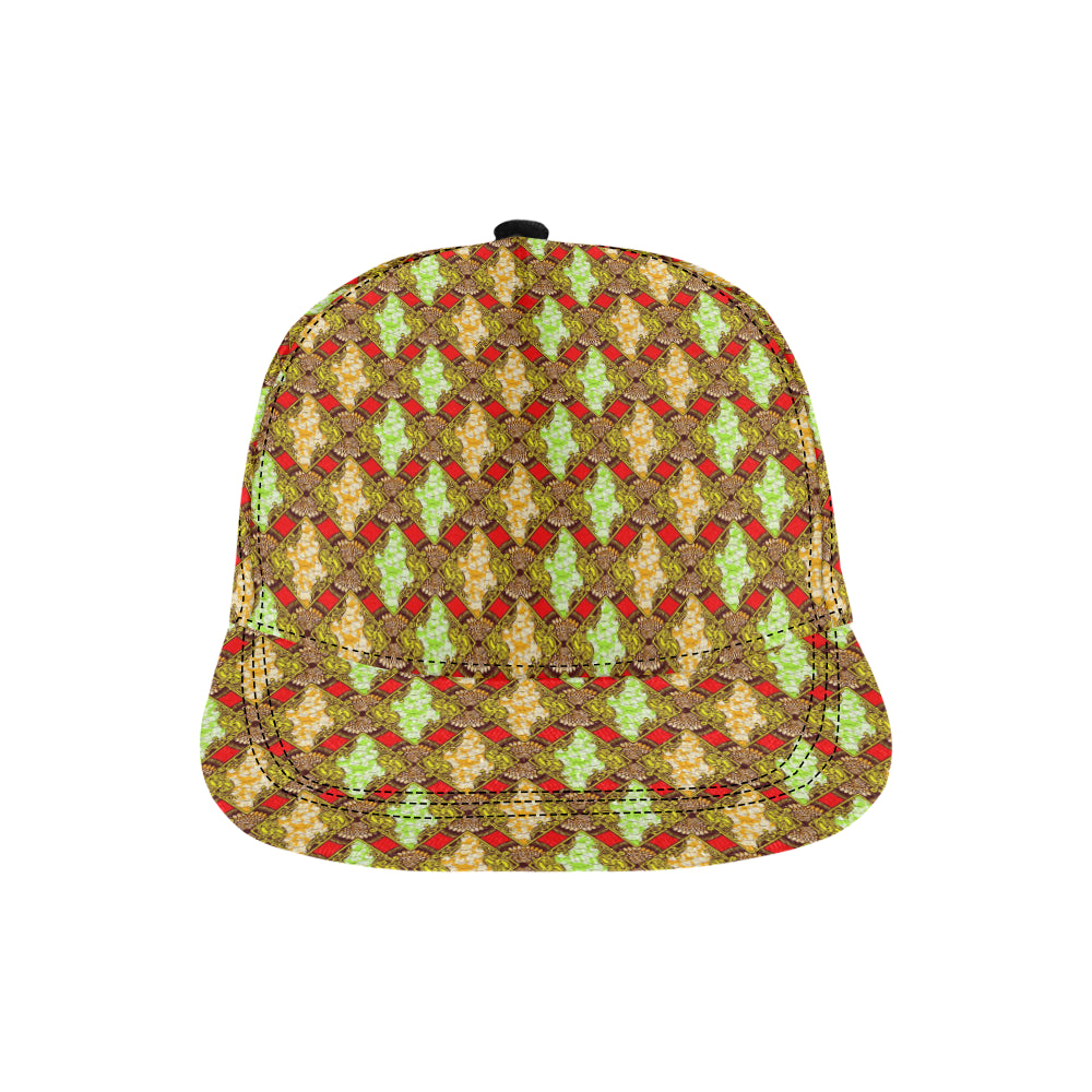 African Classic Print Pattern Snapback Cap