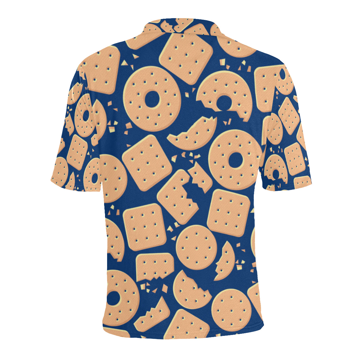 Cracker Pattern Print Design 03 Men Polo Shirt