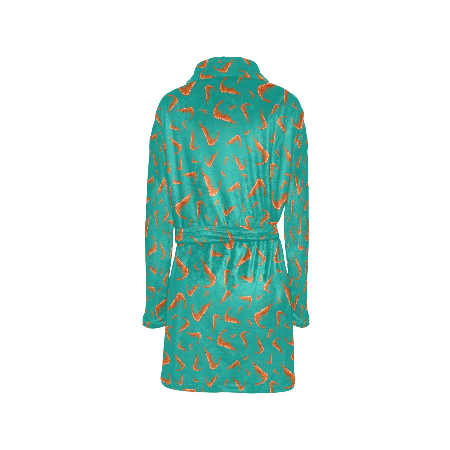 Shrimp Print Design LKS301 Women's Fleece Robe