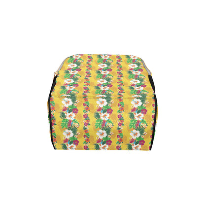 Hawaiian Themed Pattern Print Design H09 Diaper Bag Backpack
