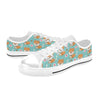 Shiba Inu Print Design LKS3013 Women's White Low Top Shoes